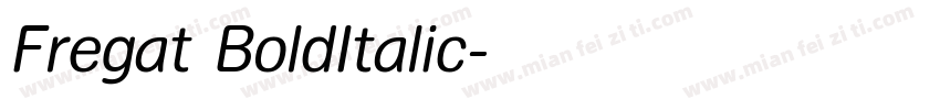 Fregat BoldItalic字体转换
